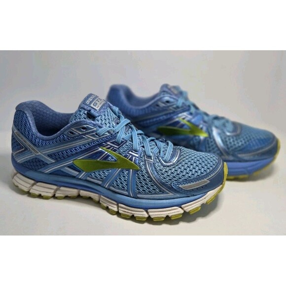 Brooks Bright Blue & Green G 17 WOMENS Size 10 B PreOwned In Excellent Condition - Picture 3 of 10